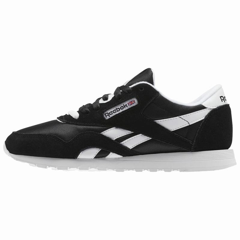 Tenisi Reebok Classic Nylon Dama Negrii/Albi Romania OD6193QH